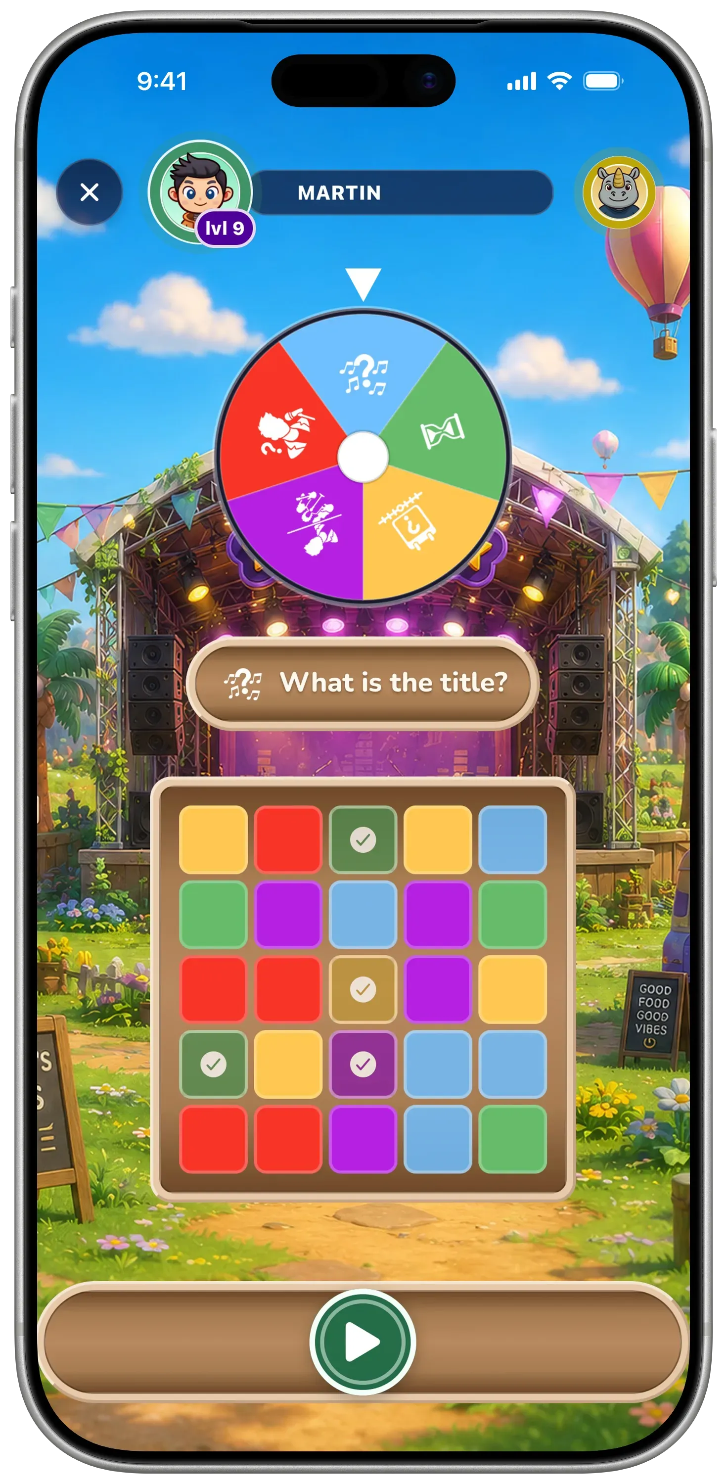 Music Bingo in ChronoHits