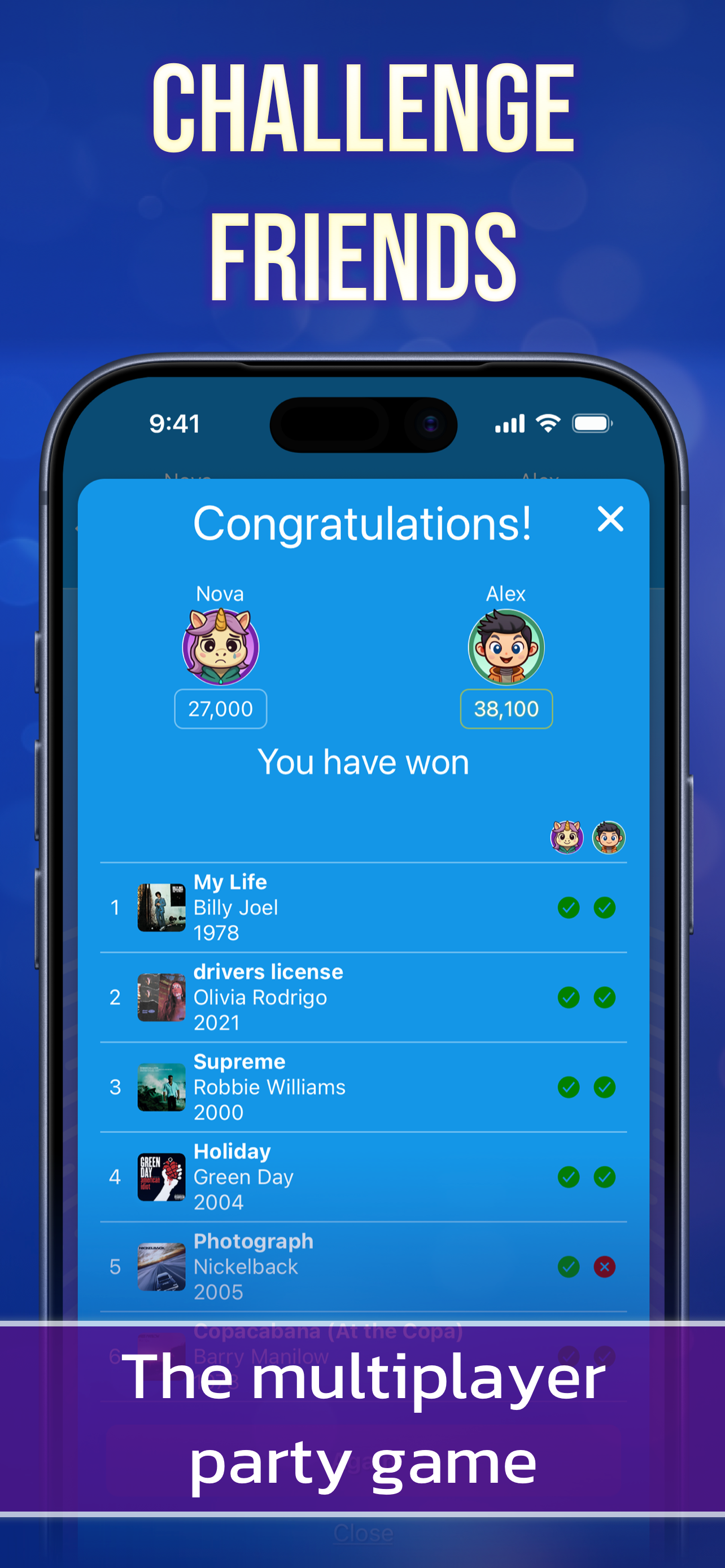 Play against friends